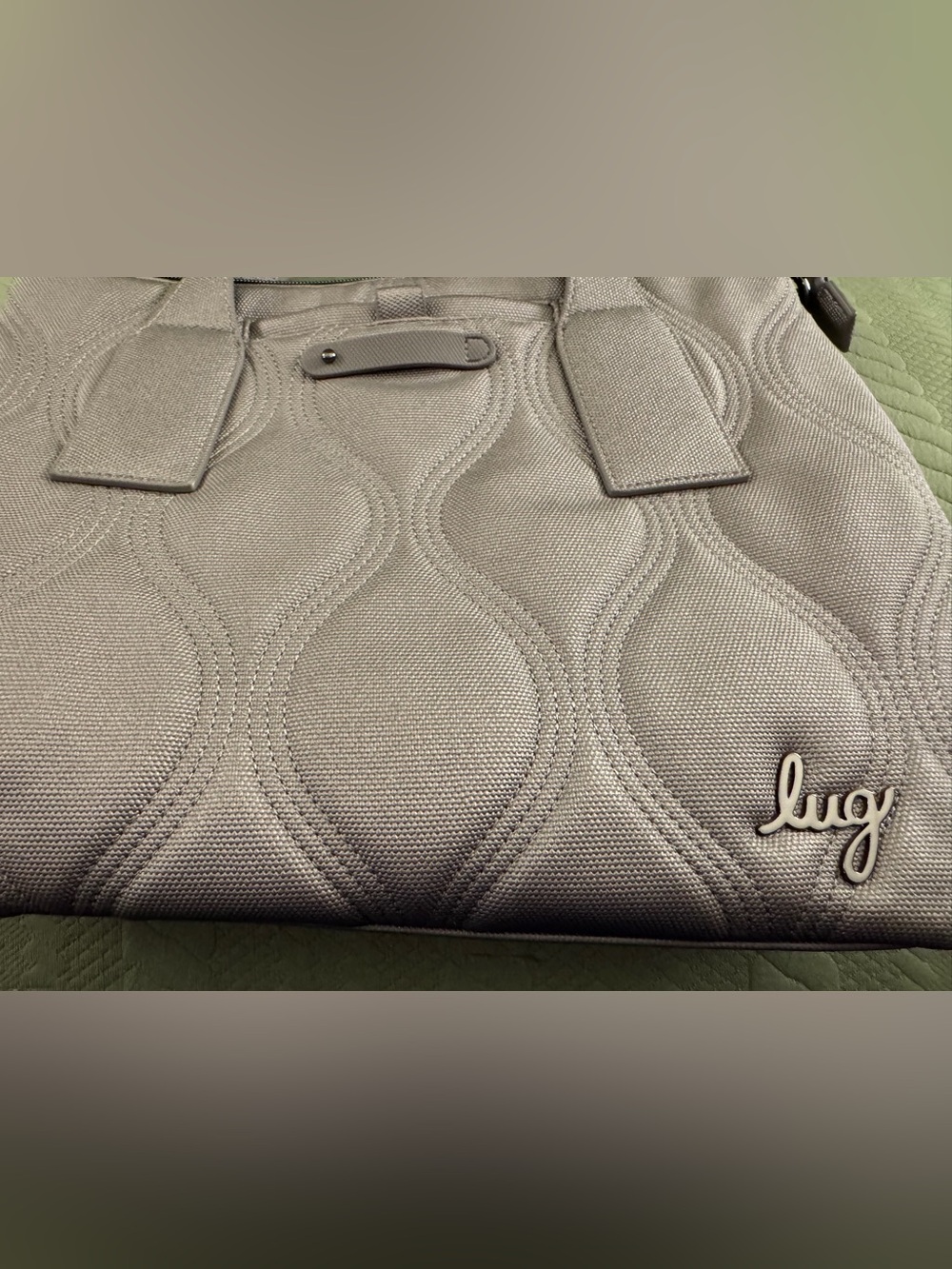 Lug Alto Matte Lux Crossbody Bag Metallic Pearl EUC - Picture 12 of 15